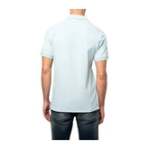 Polo Mens Essential Pique Ss Golfer - Light Blue